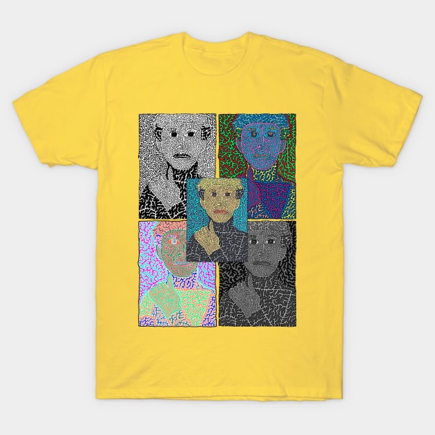 Andy Warhol - Montage Pop Art Style T-Shirt by NightserFineArts